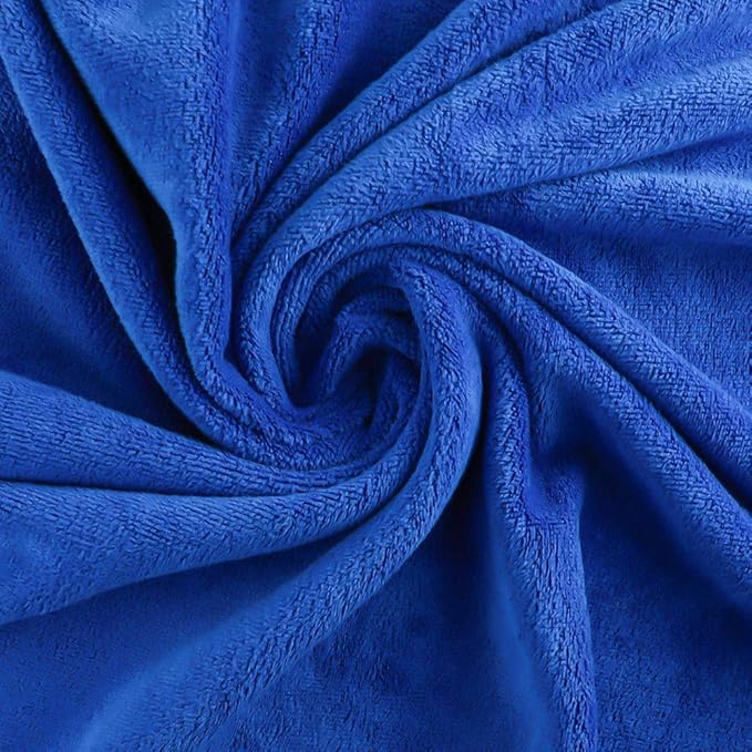Large Microfiber Hair Towel for Curly Hair 23.6''x47'' Anti Frizz Hair Wrap Super Absorbent Curly Hair Drying Towel Large Multifunction Towel for Bath Spa Makeup, S.Blue