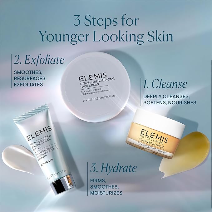 ELEMIS Pro-Collagen Cleansing Balm Makeup Remover, Hydrating Facial Cleanser, Oil Cleanser, Oil Makeup Remover, Deep Cleanse, 20g, Original New