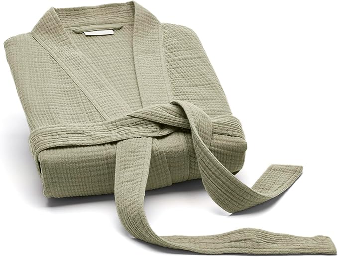 BOLL & BRANCH Dream Robe - 100% Organic Cotton - Ultra Soft, Lightweight, Breathable, and Pre Shrunk - Unisex