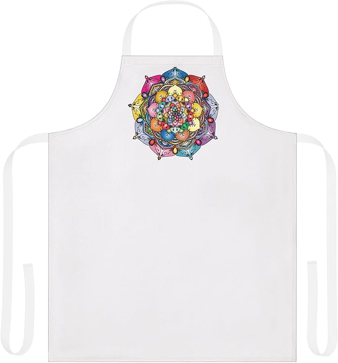 Colorful Floral Mandala Apron | Multicolor Straps