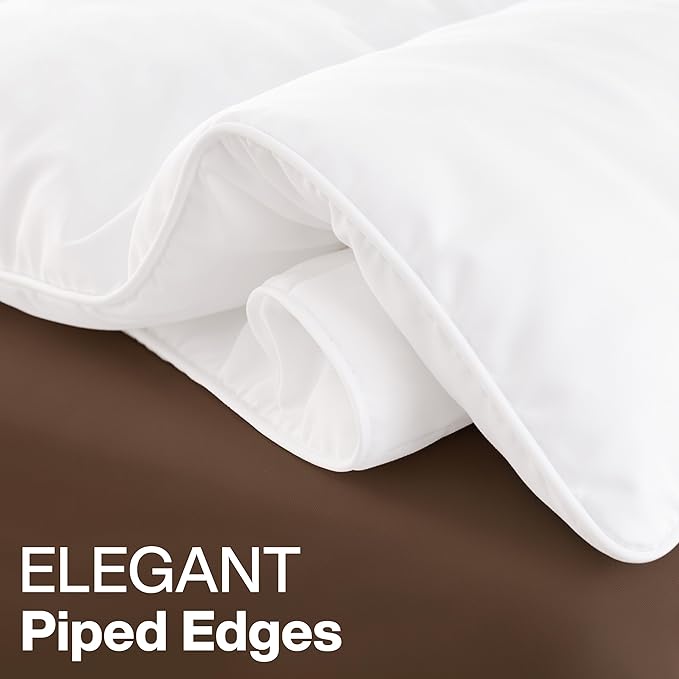 Utopia Bedding Twin XL Comforter Duvet Insert, Quilted White Comforter with Corner Tabs, Box Stitched Down Alternative Comforters Twin XL Size 68 x 92 inches