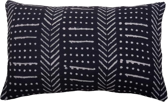 Trade Star Decorative Cushion Cover 100% Cotton Pillow Cover Geometric Oblong Ethnic Body Pillow Case Tribal Farmhouse for Home Decor 14x22 Inches