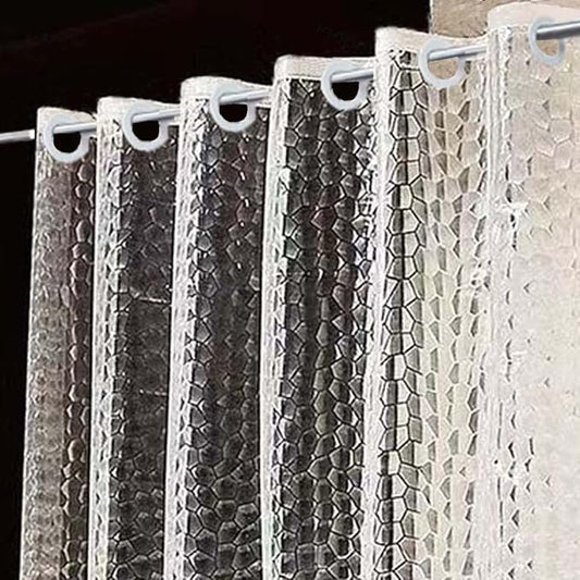 3D PEVA Shower Curtain Liner Water Cube Waterproof Shower LinerShower Curtain Liner PEVA 71" x 74"No Hook Bathroom Shower Curtain