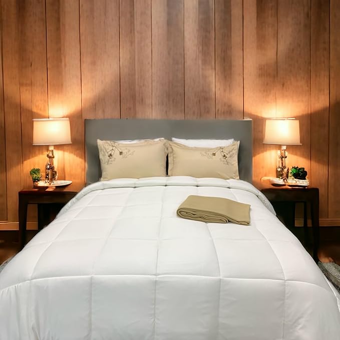 Cooling Viscose from Bamboo Down Alternative Comforter, All Seasons (Silky Soft and Silent Viscose from Bamboo Shell) Down Alternative Duvet Insert (Twin XL Size, 68x90)