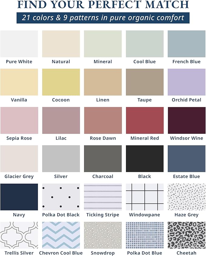 LANE LINEN 100% Organic Cotton King Size Bed Sheets, All Season Soft & Comfy Fully Elasticized Mercized Cotton King Sheets, 15" Deep Pocket Luxury Bed Sheets King Size- Vanilla