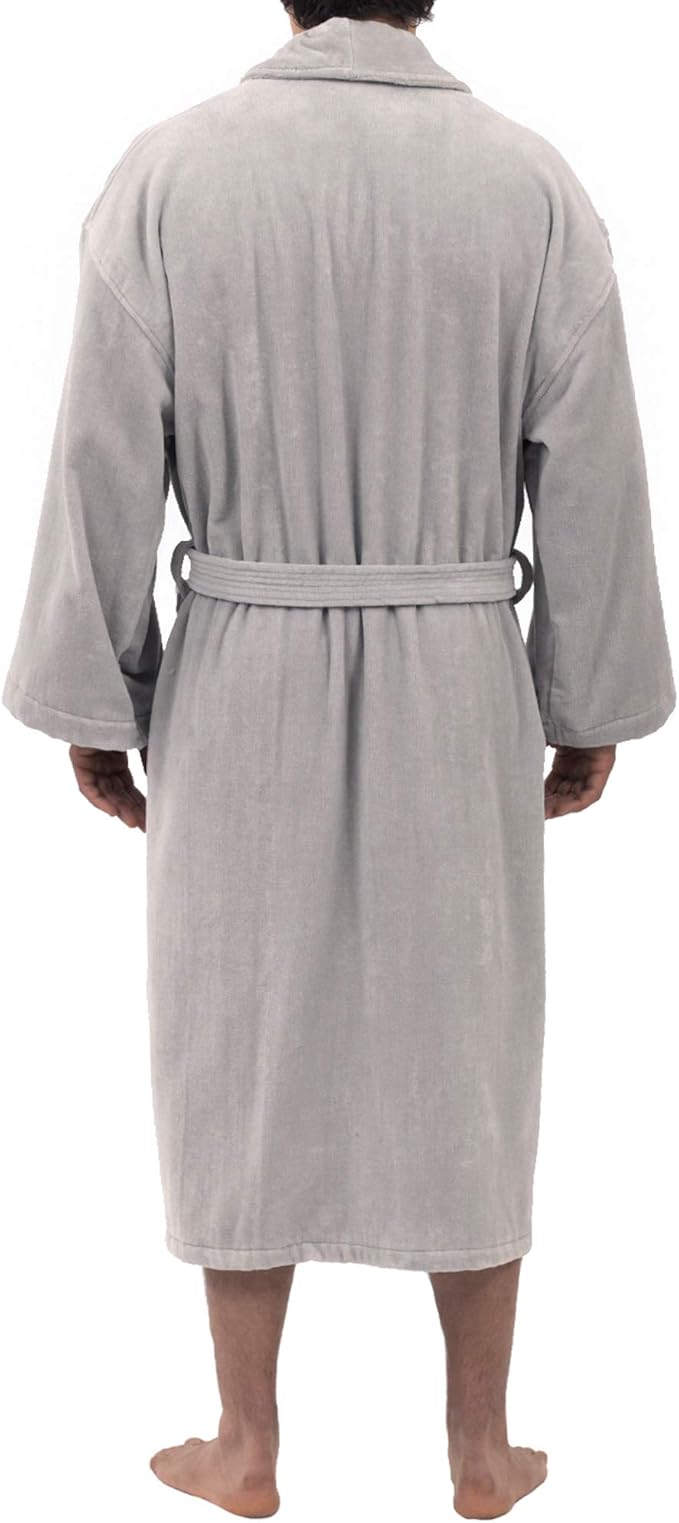 Alpine Swiss Pure Cotton Mens Terry Cloth Bathrobe Super Absorbent Spa Robe