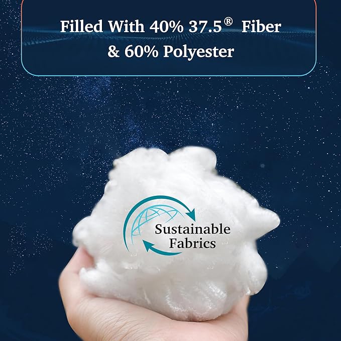 Sleep Climate Temperature Regulating Down Alternative Comforter 37.5® Technology 300 Thread Count Fabric All Season Lightweight Hypoallergenic Duvet Insert with 4 Corner Loops White - Twin 68" x90"
