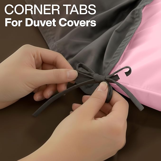 Utopia Bedding Queen Comforter Duvet Insert, Quilted Pink Comforter with Corner Tabs, Box Stitched Down Alternative Comforters Queen Size 88 x 88 inches