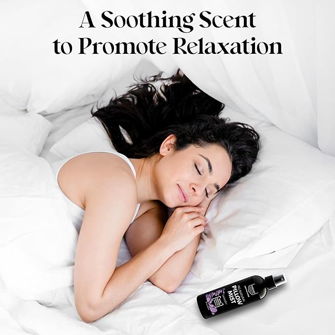 Aromasong All Natural Pillow Spray Holiday Gift Pack of Lavender, Ocean Mist, and Eucalyptus Included - Calming Linen & Bedtime Natural Essential Oil Mist Spray for Sleeping