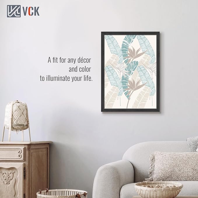 VCK 20x28 Poster Frame Solid Wood black 3 Pack Picture Frames 20 x 28 Inches with Wall Mounting Hanging
