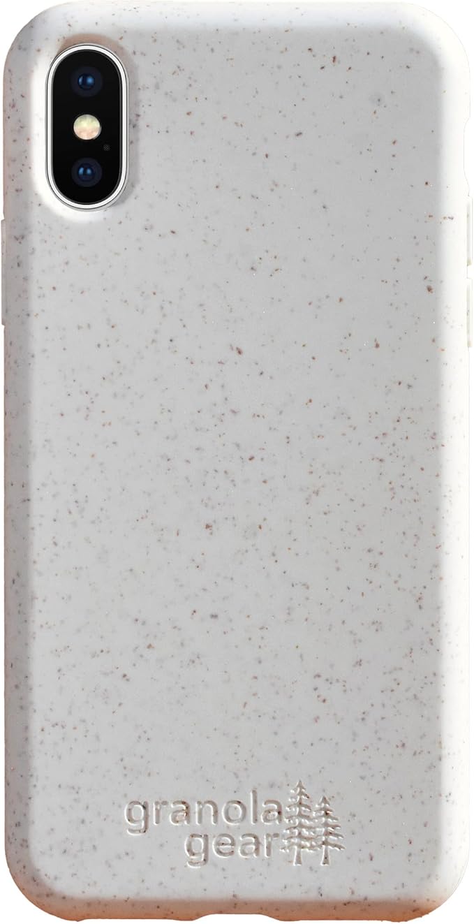 Eco by GranolaGear - Eco-Friendly Phone Case for iPhone X or XS - Biodegradable, Compostable, Plastic-Free, Made from Plants - Alpine Snow