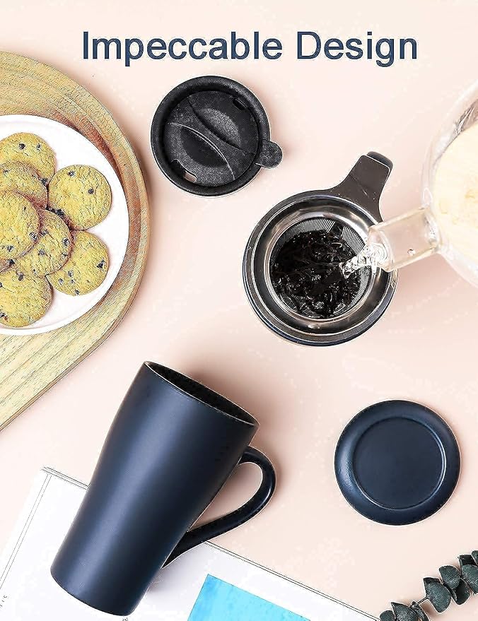 Tea Cup set, Matte Ceramic Coffee Mug, Both Hot & Cold Beverage Tea Mug, suitable for Dishwasher & Microwave & Oven