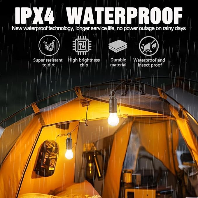 Solar Camping Lantern, Portable LED Solar USB Rechargeable Lantern Flashlight Emergency Hanging Light for Indoor Outdoor Home Power Outages Hiking Hurricane (1pcs)