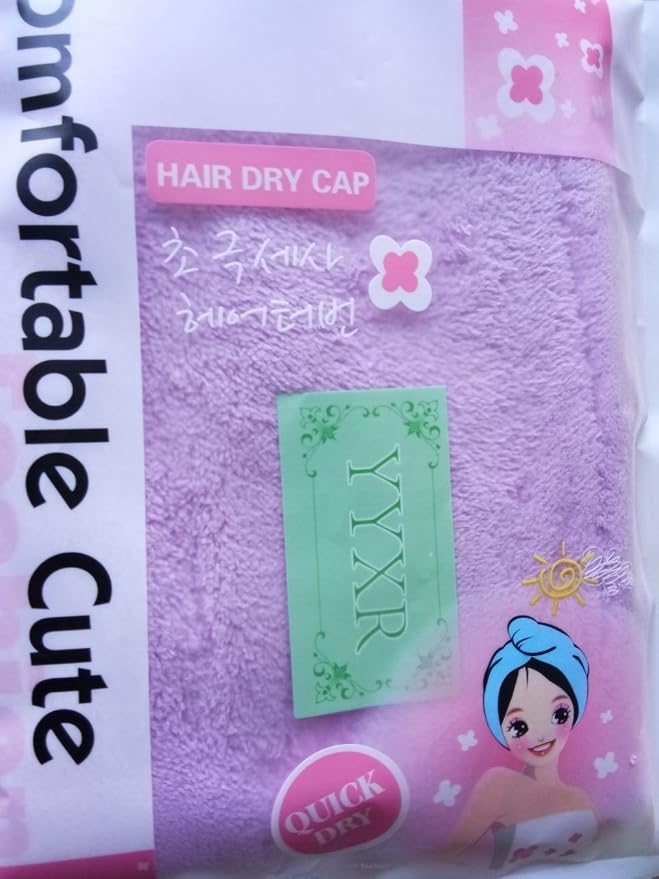 YYXR Microfiber Hair Drying Towel Ultra Absorbent Twist Hair Turban Drying Cap Hair Wrap