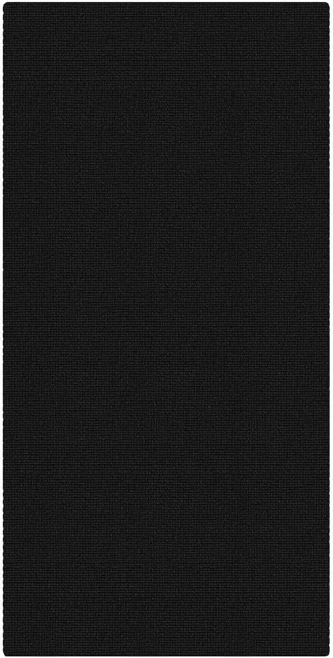 EARTHALL Washable Runner Rug 2x4 Ft Non Slip Runners for Hallways Cotton Rubber Backed Entryway Runner Braided Indoor Floor Runners Carpet for Entryway, Hallway, Kitchen, Bedroom, Black/Grey