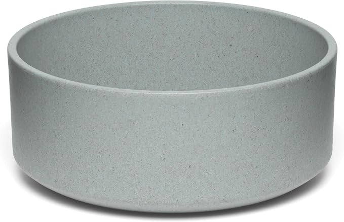 Loving Pets - Dolce Bamboo - Eco-Friendly Pet Bowls & Dishes for Dog, Cats, Puppy Food and Water Dish -Sustainable and Dishwasher Safe, Made with Real Bamboo (Medium, Slate-Grey)