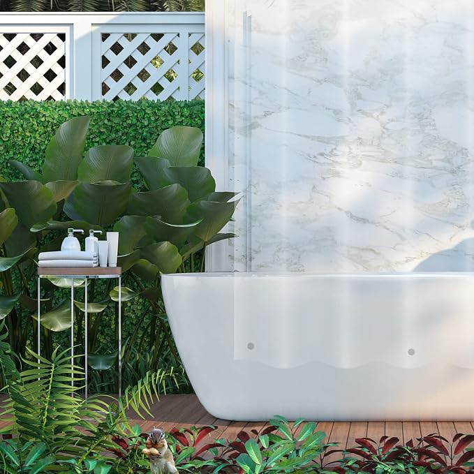 SO HOME Shower Curtain Liner - Heavy Duty 6 Guage PEVA - Built in 3 Weighted Magnets - 12 Aluminium Grommets (2, Clear, 72" x 70"