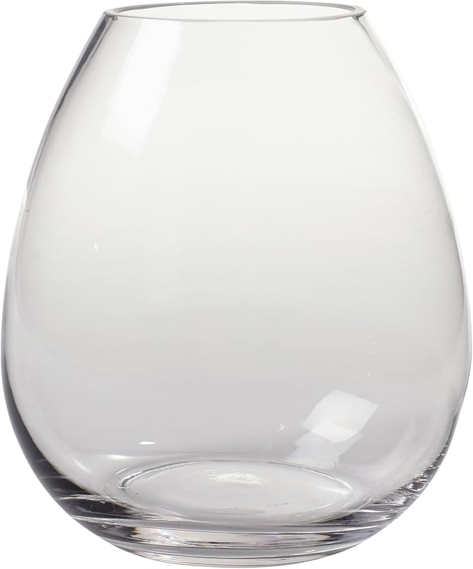 Couronne Company Breda Recycled Glass Vase, 7266, Clear, 1 Piece