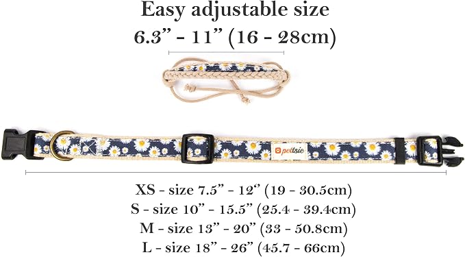 Pettsie Hemp Dog Bandana Collar & Matching Owner Friendship Bracelet | Matching Friendship Bracelet, Adjustable, Durable Hemp, Soft & Comfortable, Secure D-Ring, Blue