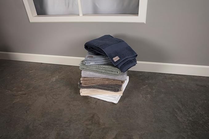 Maisonette Elegance 100% Organic Cotton Turkish Bath Sheets Soft Absorbent Oversized Bathroom Towels Ideal Quick Dry Extra Large Luxury Bath Towel Set for Shower (35" x 70", 2 Pack) Light Gray (Shore)