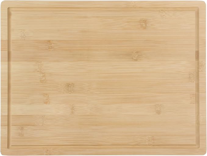 BambooMN Bamboo Cutting Board - 15.75" x 11.75" x 0.75" - Grooved - 10 Units