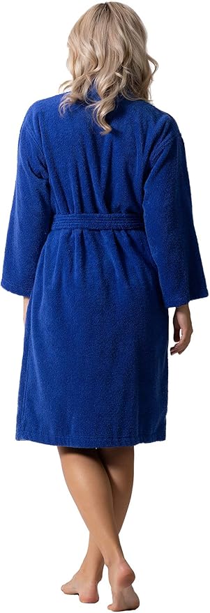 Luxurious Turkish Terry Kimono Collar Super-Soft Terry Absorbent Bathrobes for Women