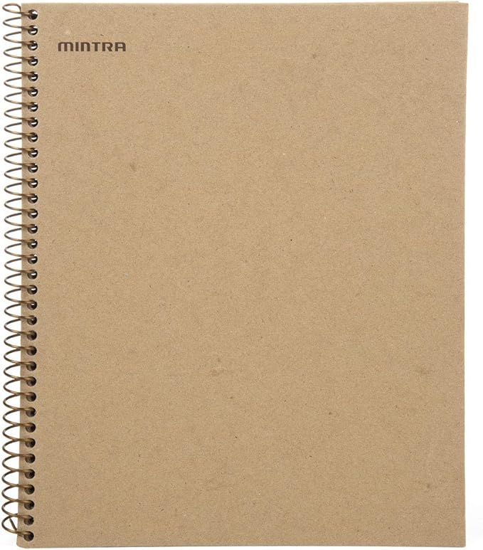 Mintra 100% Recycled Notebooks (Letter Size (8.5in x 11in), Plain Cover 3pk)