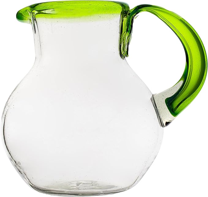 10 Strawberry Street Lime Rim Mexican Glassware, Pitcher