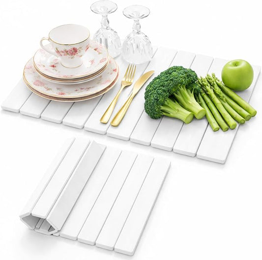 Stone Dish Drying Mat for Kitchen Counter, Easy to Clean Fast Absorbing Collapsible Quick Dry & 24” 16”