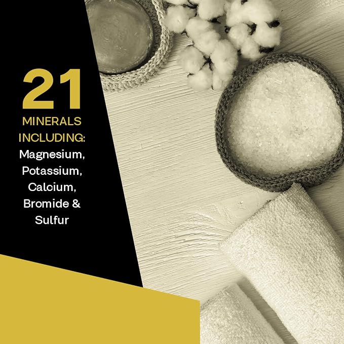 Aromasong Dead Sea Spa Bundle: 100% Pure Dead Sea Salt 19 Lb & Dead Sea Mud Mask