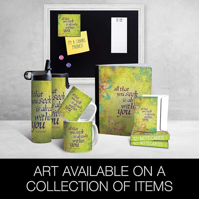 Tree-Free Greetings - All Occasion Cards - Artful Designs - 12 Greeting Cards + White Envelopes - Made in USA - 100% Recycled Paper - 4 x 6 - Within You (FS56157)