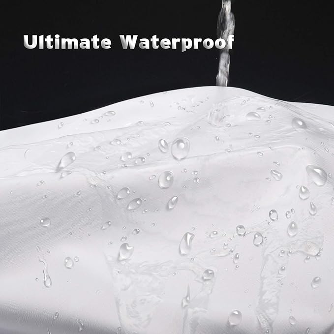Titanker Fabric Shower Curtain Liner Washable, 72 x 78 Inches, White Shower Liner Fabric with 2 Magnets, Polyester Long Bathroom Shower Curtain Liner Waterproof Soft Lightweight, White