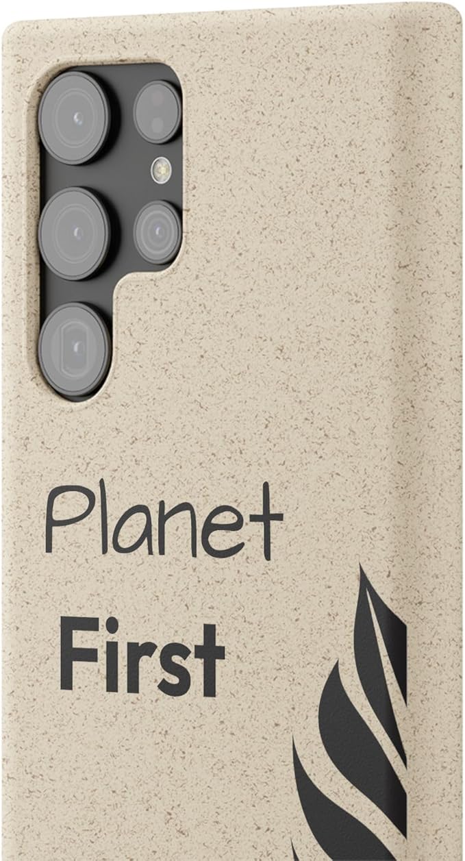 Eco-Friendly Biodegradable Phone Case - Planet First, Compatible with iPhone 16, 15, 14, & Samsung 22, 21, 20, All Versions