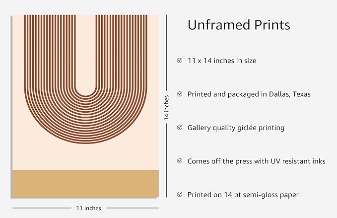 Y2K BOO Continuous Line Face UNFRAMED Wall Art Abstract Portrait Organic Shapes Earth Tones Terracotta Mid Century Modern 11x14 Inch Heavyweight Paper Studio Decor