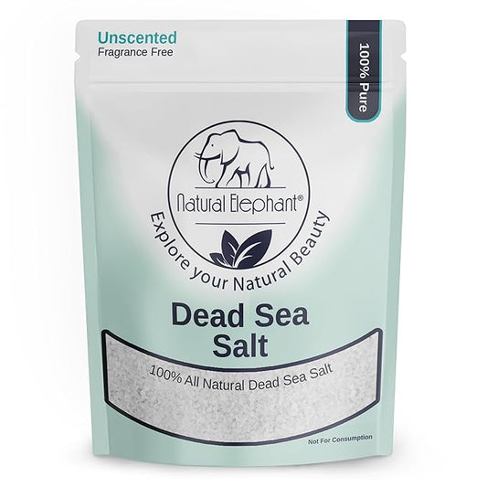 Natural Elephant Dead Sea Bath Salt | 5 Pound Bag (80oz) | 100% Natural and Pure| Coarse Grain | Ideal for Baths and Soaks