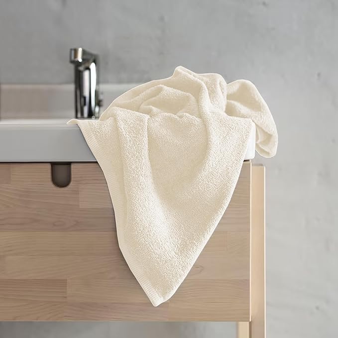 100% Organic Cotton Towel 650 GSM Plush Feather Touch Quick Dry Towel, 6-Piece Towel Set GOTS Certified, Oeko-Tex Green Certified, 1 Bath Towel, 1 Bath Sheet, 2 Hand Towels & 2 Wash Cloths