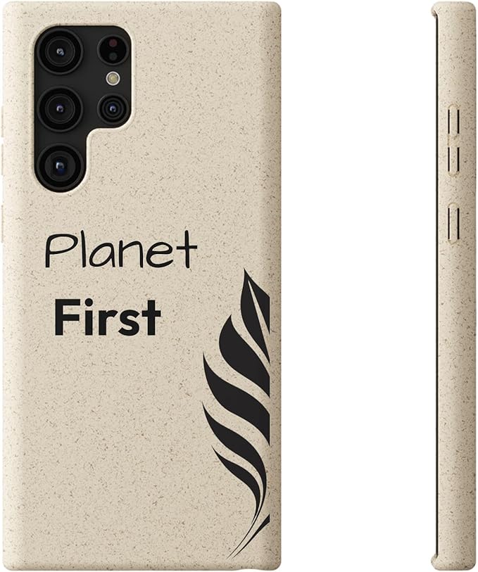 Eco-Friendly Biodegradable Phone Case - Planet First, Compatible with iPhone 16, 15, 14, & Samsung 22, 21, 20, All Versions