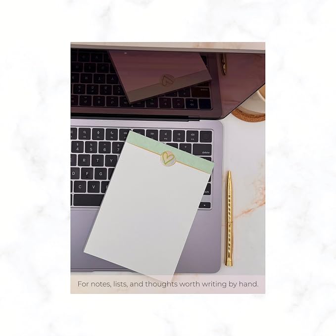 Eco Friendly Unlined Notepad (3-Pack), 5 x 7 Recycled Paper Scratch Pads for Writing, Notes & Journaling, Minimalist Aesthetic for Office or Home, Memo Pad Paper, Notebook