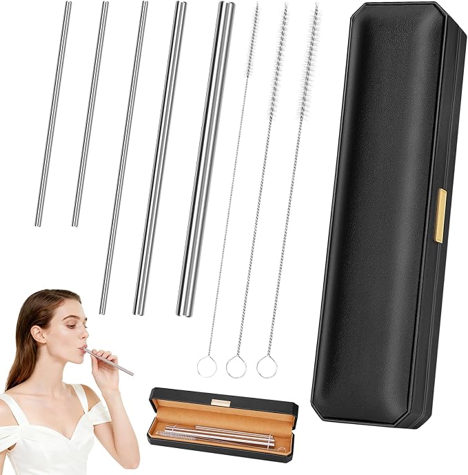 Singing Straw for Vocal Training - 3 Sizes of Singing Straw Tool Set, Stainless Steel Vocal Training and Healing Aid, to Improve, Train & Heal Your Voice(Gift Box)