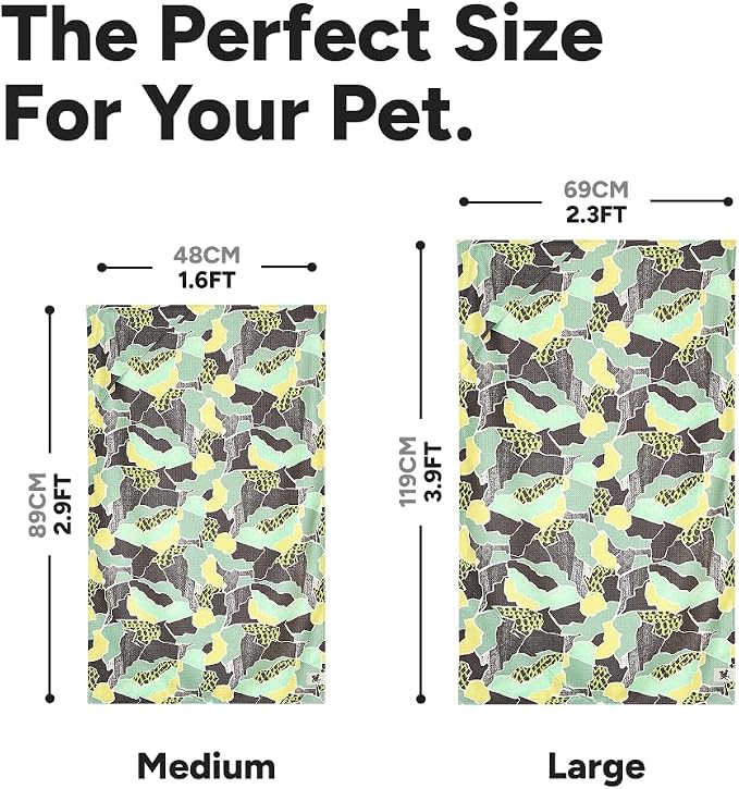 Dock & Bay Pet Towel - Super Absorbent & Quick Drying Dog Towels with Bag - 100% Recycled - Undercover Walkies, Medium (90x50cm, 35x19)
