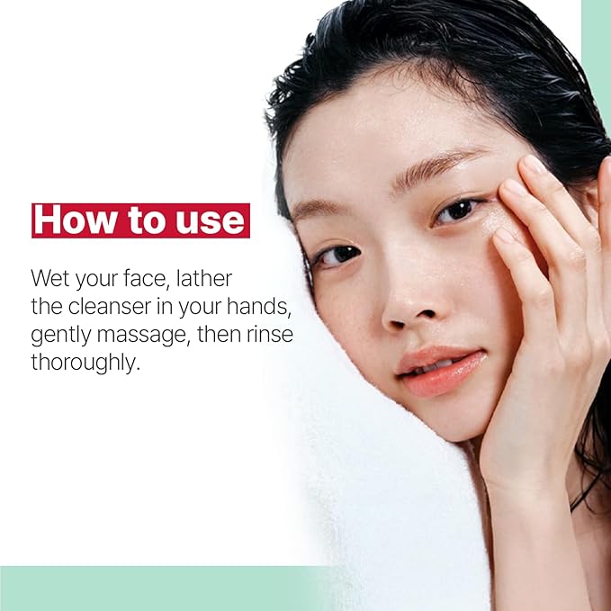 Illiyoon Gentle Deep Facial Cleanser | Low pH Gel-to-Foam Face Wash for Sensitive Skin, Hydrating Gel Cleanser & Daily Makeup Remover, Korean Skincare, 8.45 fl.oz.