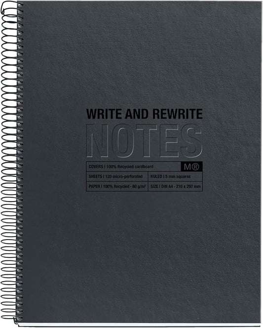 MIQUELRIUS Notebook Grid A4 Black