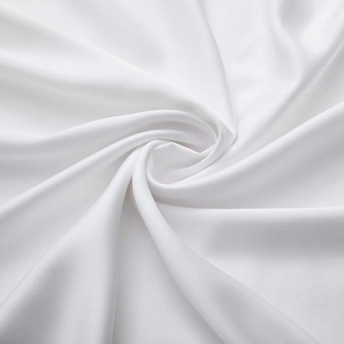 Luxury Bamboo Market | Queen Envelope Pillowcase Set | 100% Viscose Made from Bamboo | Organically Grown | Ultra Soft | Cooling | 2pcs [Classic White]