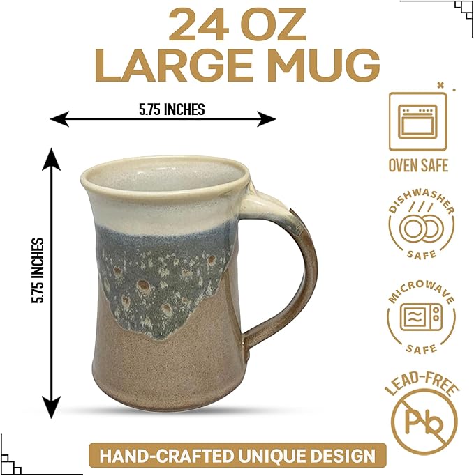 Clay in Motion Large Mug (Desert Sand)