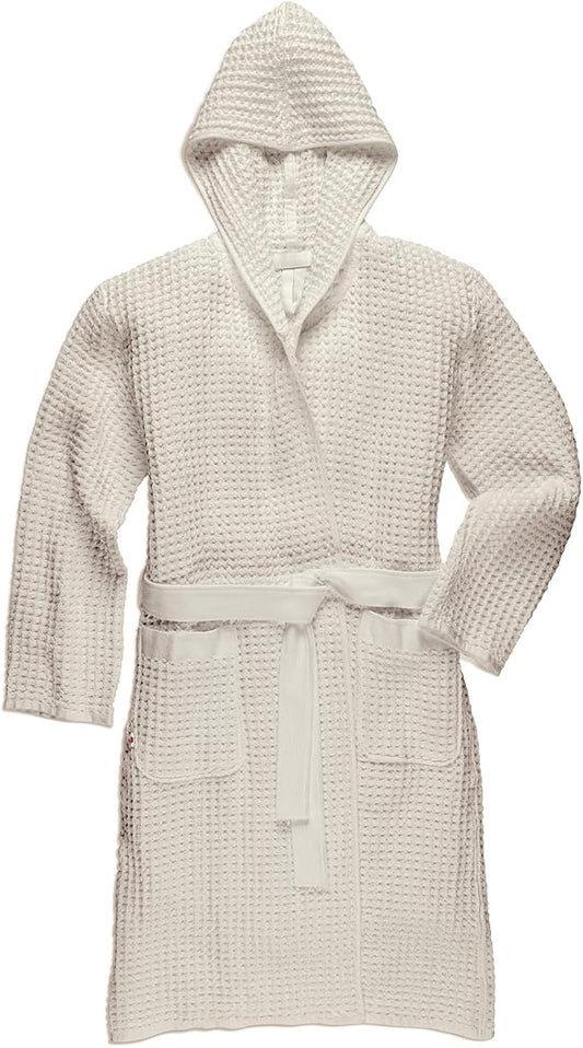 ONSEN Supima Waffle Bath Robe – Luxury Cotton Robe for Women & Men, Lightweight Spa Robe, Quick Dry, Soft & Absorbent