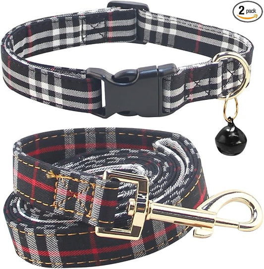 SuperBuddy Dog Collar and Leash,Breathable Adjustable Dog Collar-Safe Buckle-Collars for Small Medium Large Pet