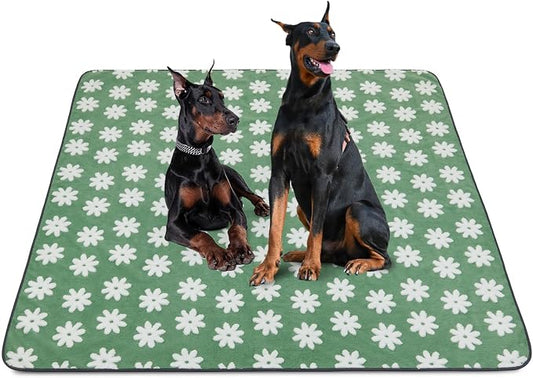 LOOBANI Extra Large Washable Puppy Pads: Non-Slip Pet Whelping Pad, Fast Absorbent Reusable Pee Pads for Dogs, Waterproof and Leakproof Dog Playpen Mat for Incontinence, Floor (72"x72",1 Pack)