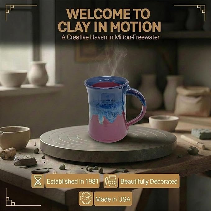 Clay in Motion Large Mug (Purple Passion)