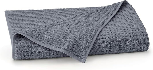 BOLL & BRANCH Turkish Waffle Bath Sheet - Mineral - 100% Organic Turkish Cotton - Lightweight Soft Absorbent Quick Dry Luxury Spa Bath Sheet with Textured Waffle Weave - Oversized