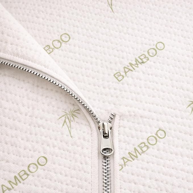 ORGANIC TEXTILES 100% Handmade Organic Shredded Latex Bed Pillow with Viscose Derived Bamboo Removable Cover - (King, Pack of 2)